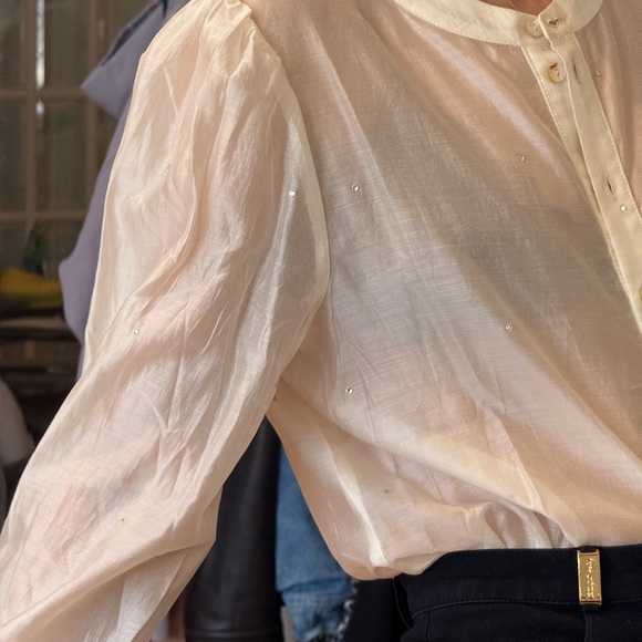 Bailey 44 Sheer Rhinestone Blouse - Picture 4 of 11